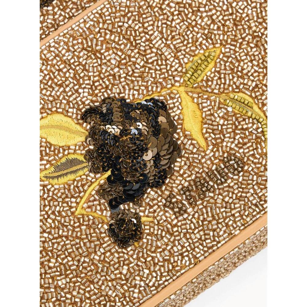 NEW STAUD women's tommy beaded shoulder bag in vintage floral - Picture 4 of 7